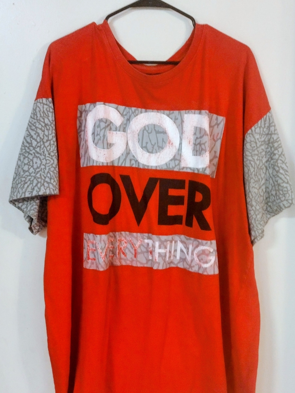 Red & Gray Graphic T-shirt $8